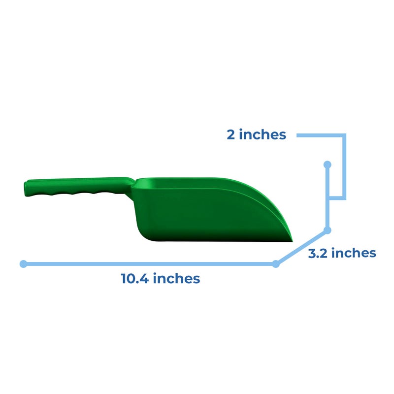 Remco Vikan Remco 63002 Color-Coded Plastic Hand Scoop - BPA-Free Food-Safe Kitchen Utensils, Restaurant and Food Service Supplies, 16 oz, Green - Image 2